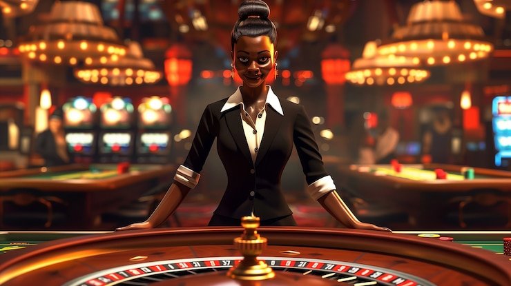 Live blackjack table with dealer and HD multi-camera feed at galaxy77bet slot arcade